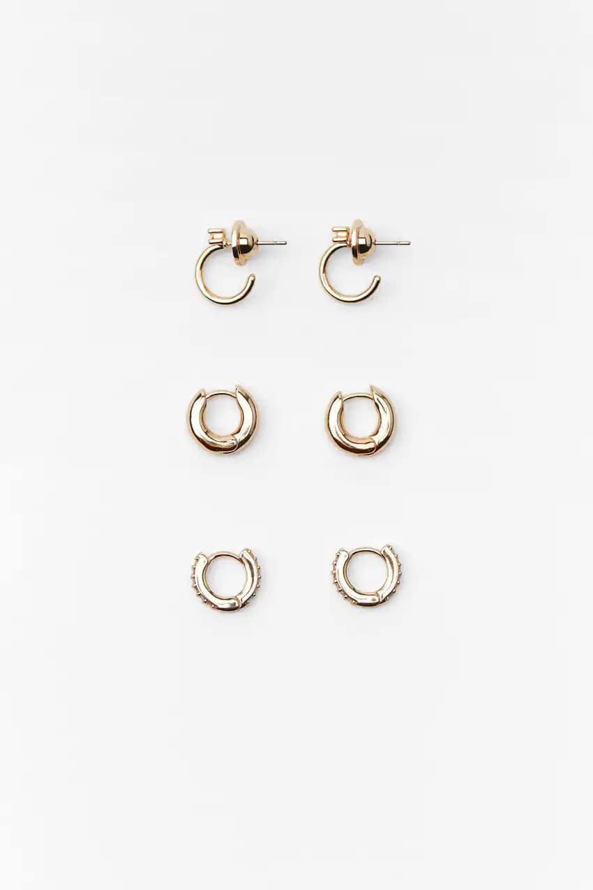 پک گوشواره حلقه ای زارا