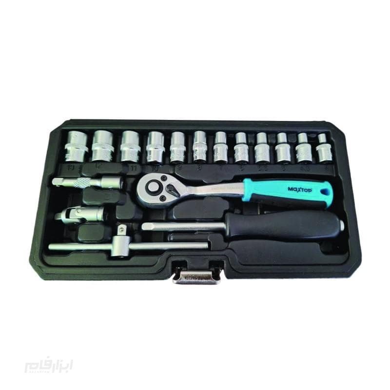 جعبه بکس 17 پارچه هواگیری مکس تاپ درایو 1/4 اینچ