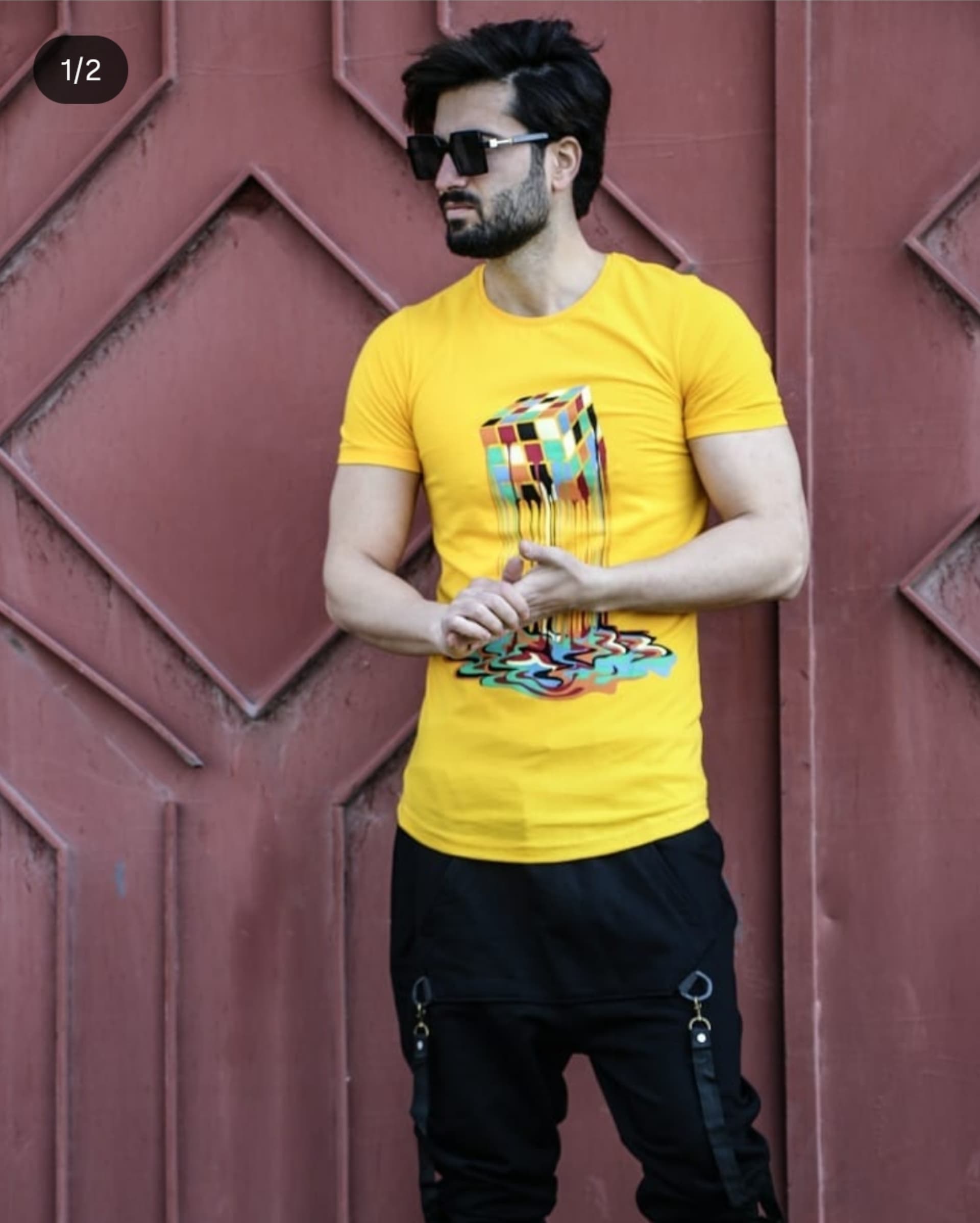 تیشرت روبیک زرد