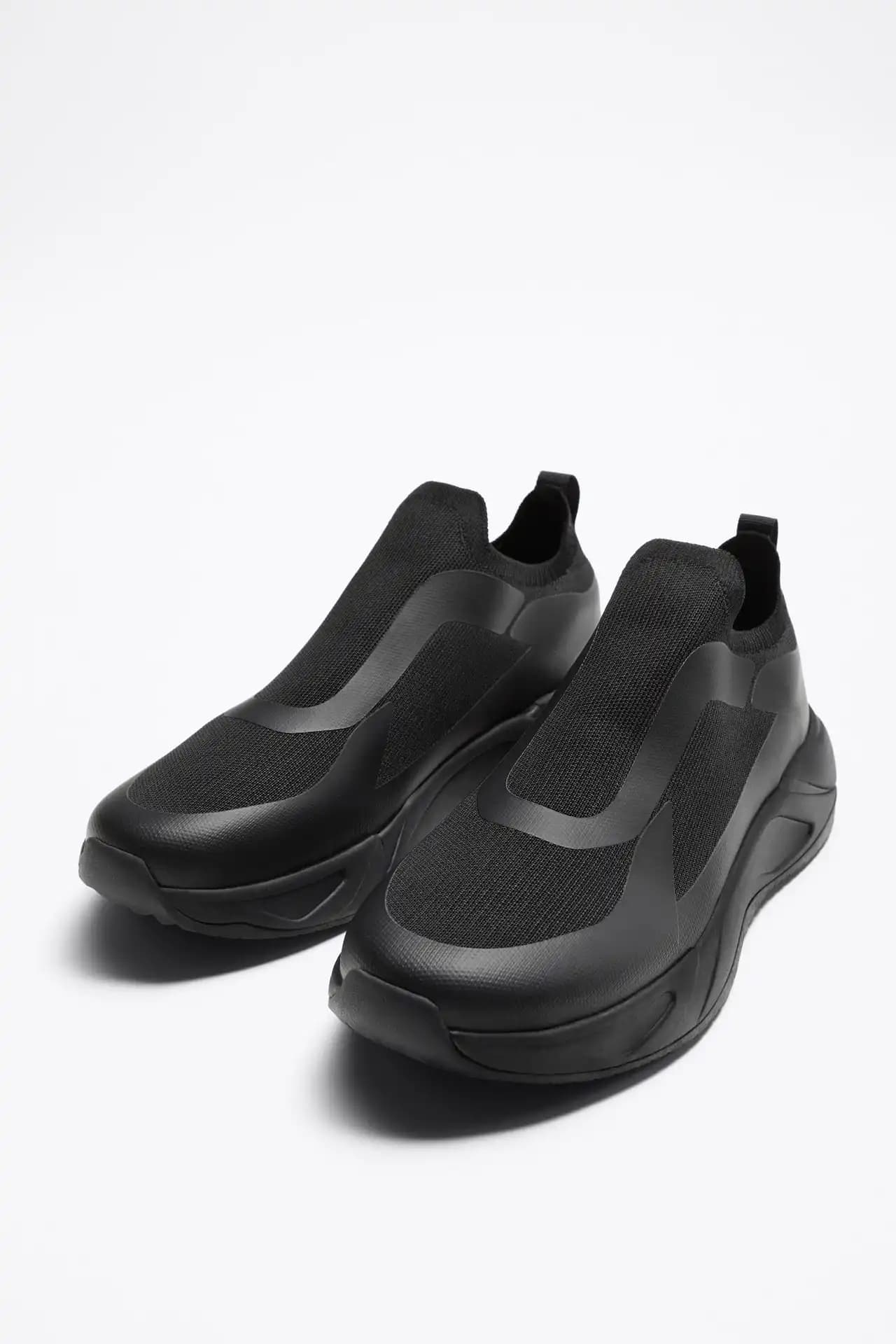 کفش اورجینال Zara مدل Knit Fabric Running Trainers — تصویر ۴