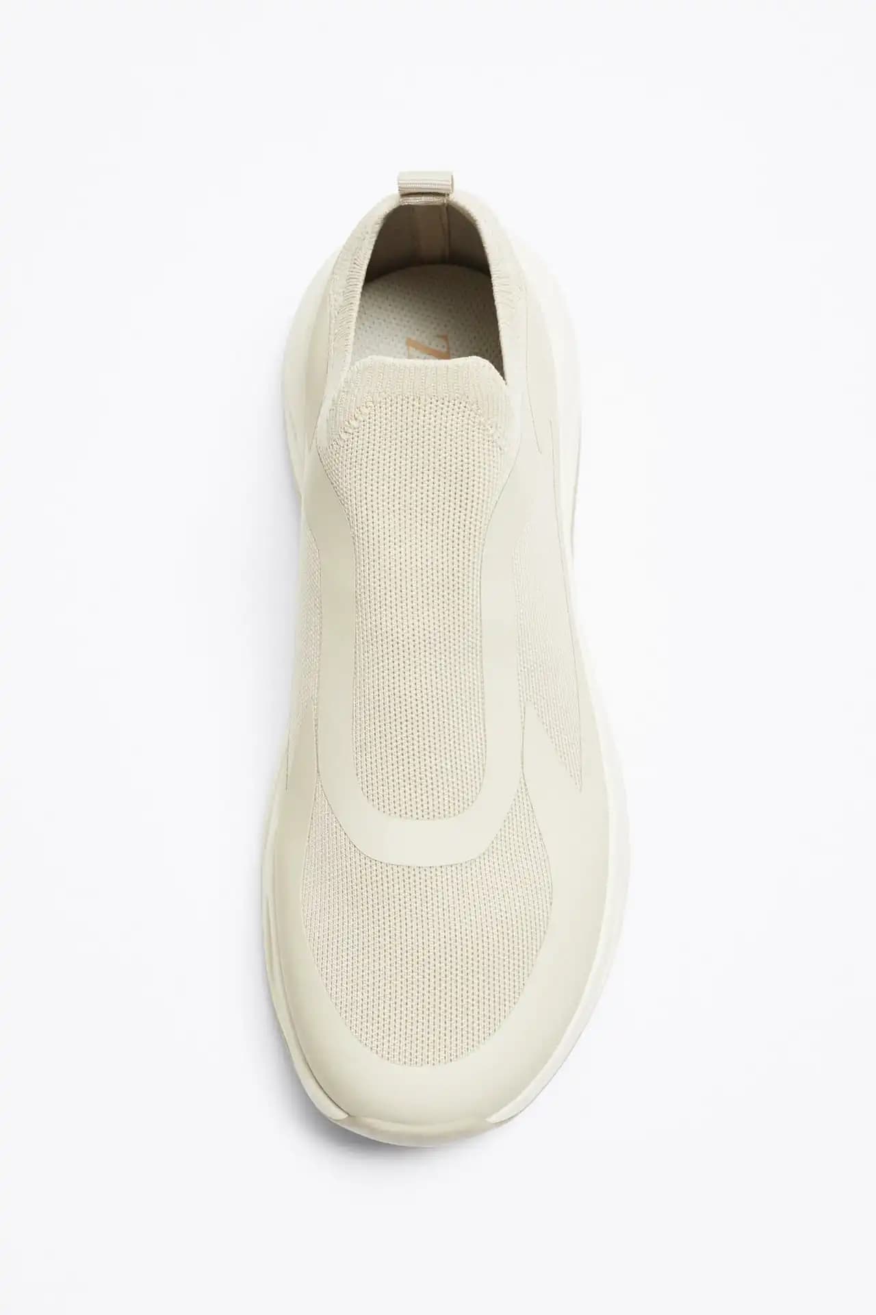 کفش اورجینال Zara مدل Knit Fabric Running Trainers — تصویر ۸
