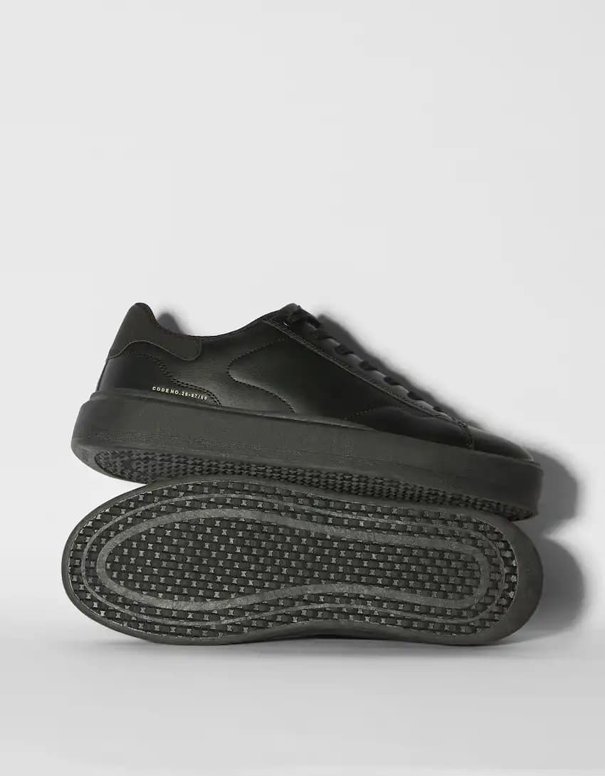 کفش اورجینال Bershka مدل Monochrome Trainers — تصویر ۵