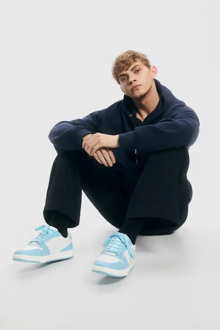 کفش اورجینال Pull&Bear مدل Casual Trainers With Piece Details — تصویر ۶
