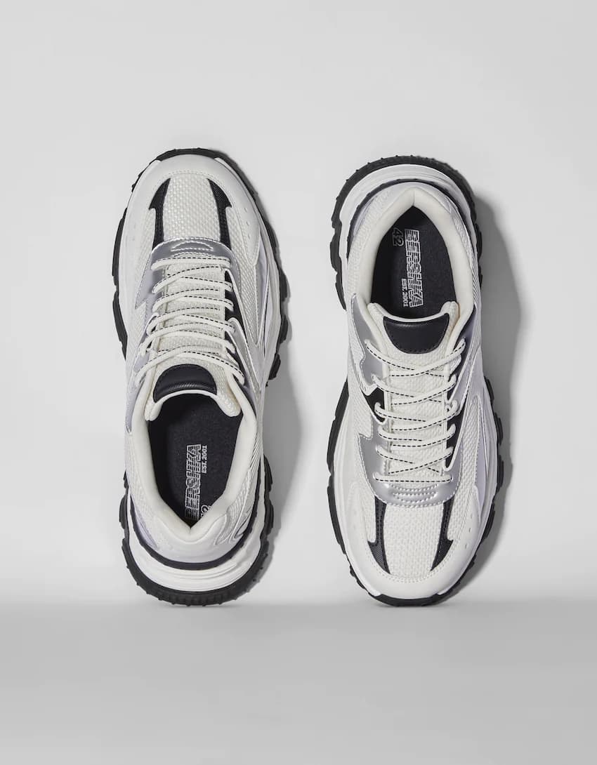 کتونی اورجینال Bershka مدل Multi Piece Trainers — تصویر ۷