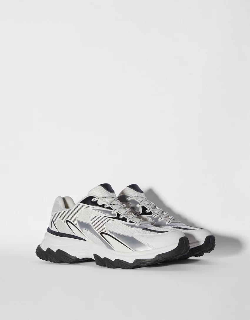 کتونی اورجینال Bershka مدل Multi Piece Trainers — تصویر ۸