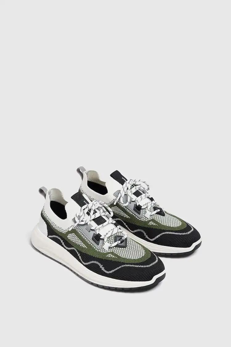 کتونی Pull&Bear مدل Knit Fabric Trainers — تصویر ۸