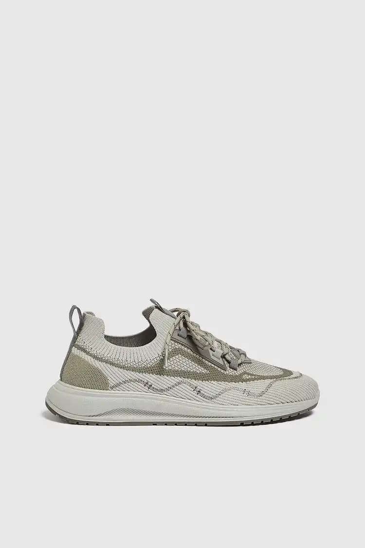 کتونی Pull&Bear مدل Knit Fabric Trainers — تصویر ۶