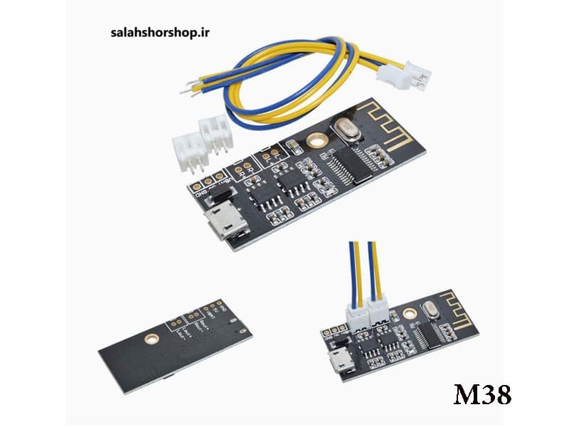 ماژول بلوتوث صوتی MH-M38 دارای 2 خروجی آمپلی فایر 5W — تصویر ۸