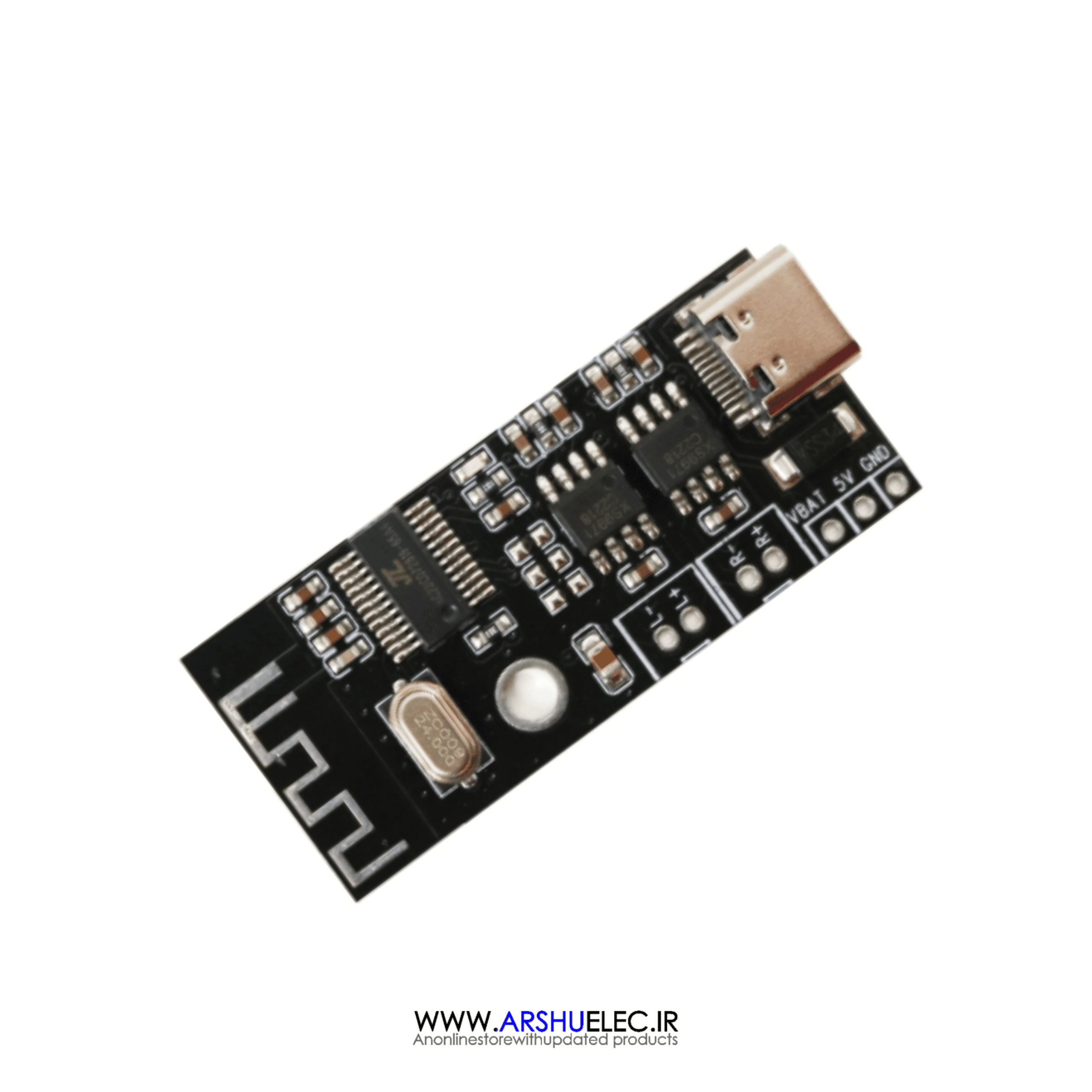 ماژول بلوتوث صوتی MH-M38 دارای 2 خروجی آمپلی فایر 5W — تصویر ۴