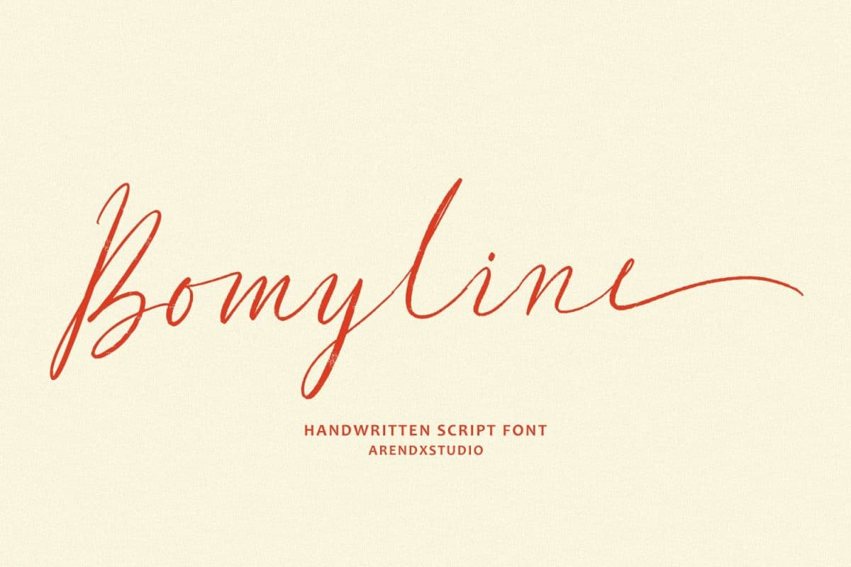 فونت Bomyline انگلیسی — تصویر ۲
