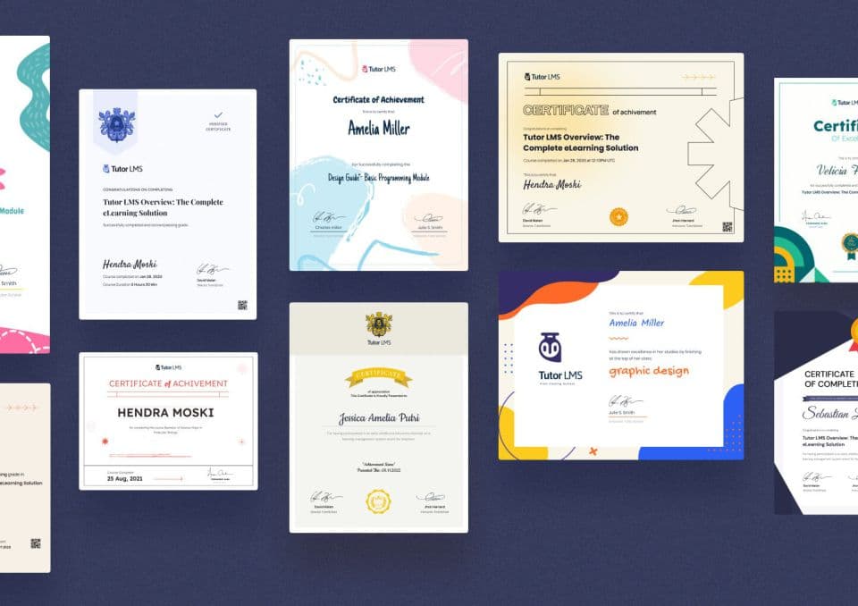 افزونه Tutor LMS Certificate Builder ساخت گواهینامه های حرفه ای برای دوره های آموزشی آنلاین 1.0.5 — تصویر ۵