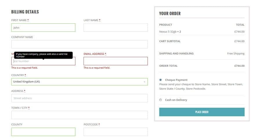 افزونه YITH WooCommerce Checkout Manager ویرایش صفحه صورتحساب ووکامرس 1.29.0 — تصویر ۷
