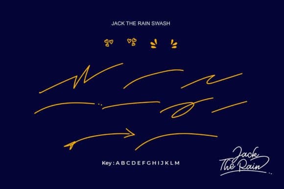 2 فونت Jack The Rain انگلیسی — تصویر ۸