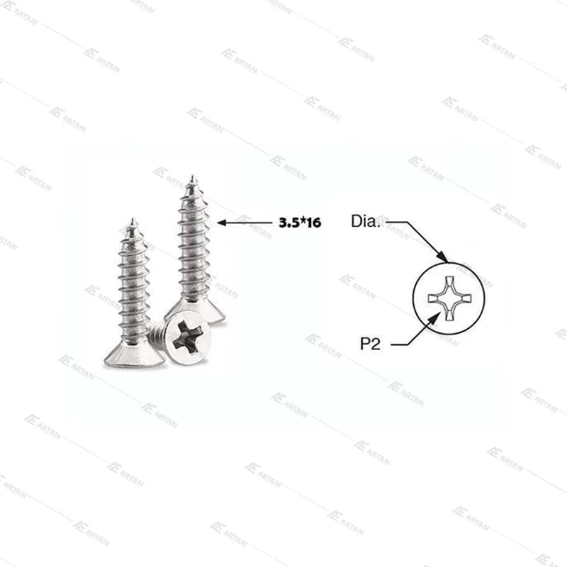 پیچ مخصوص ریل - آرتان ابزار