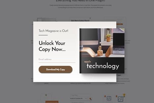افزونه Convert Pro جمع آوری ایمیل واطلاعات کاربر با پاپ آپ های حرفه ای کانورت پرو 1.7.7 — تصویر ۶