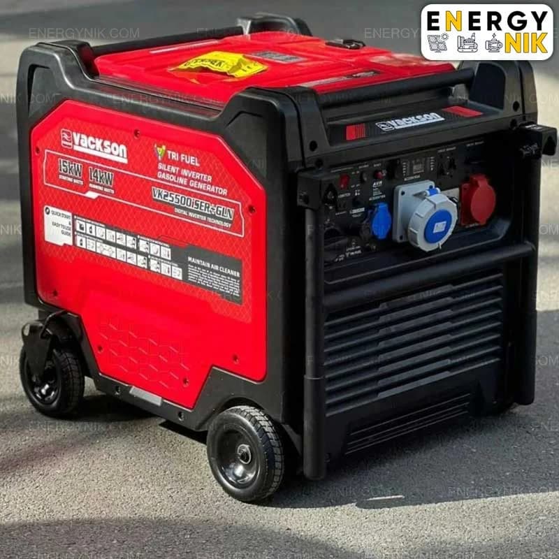 موتور برق واکسون 15 کیلووات سایلنت سه زمانه (VACKSON -VK25500ISER+GLN-15KW)