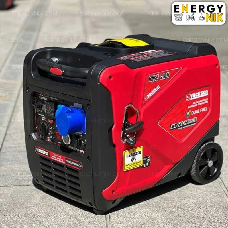 موتور برق واکسون 6.5 کیلووات سایلنت دوگانه (VACKSON – VK15500ISER+GN -6.5KW)