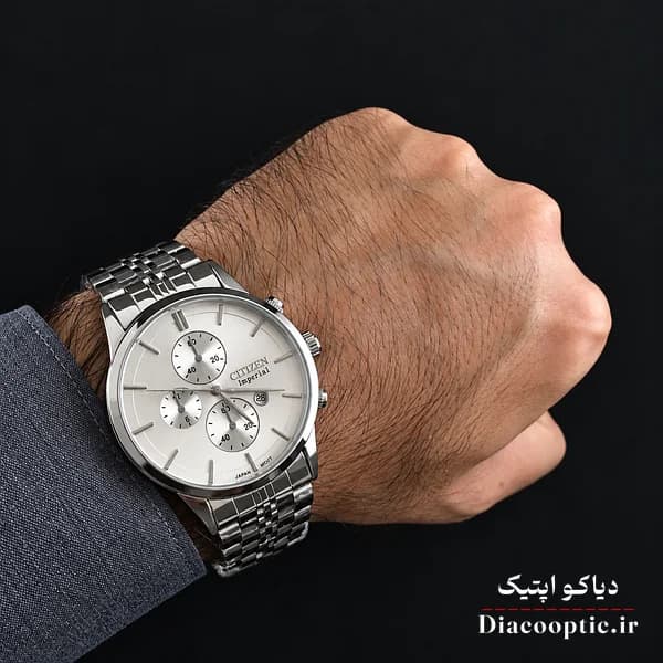ساعت مچی مردانه موتور ژاپن اصلی برند سیتیزن مدل DO1337 استیل — تصویر ۸