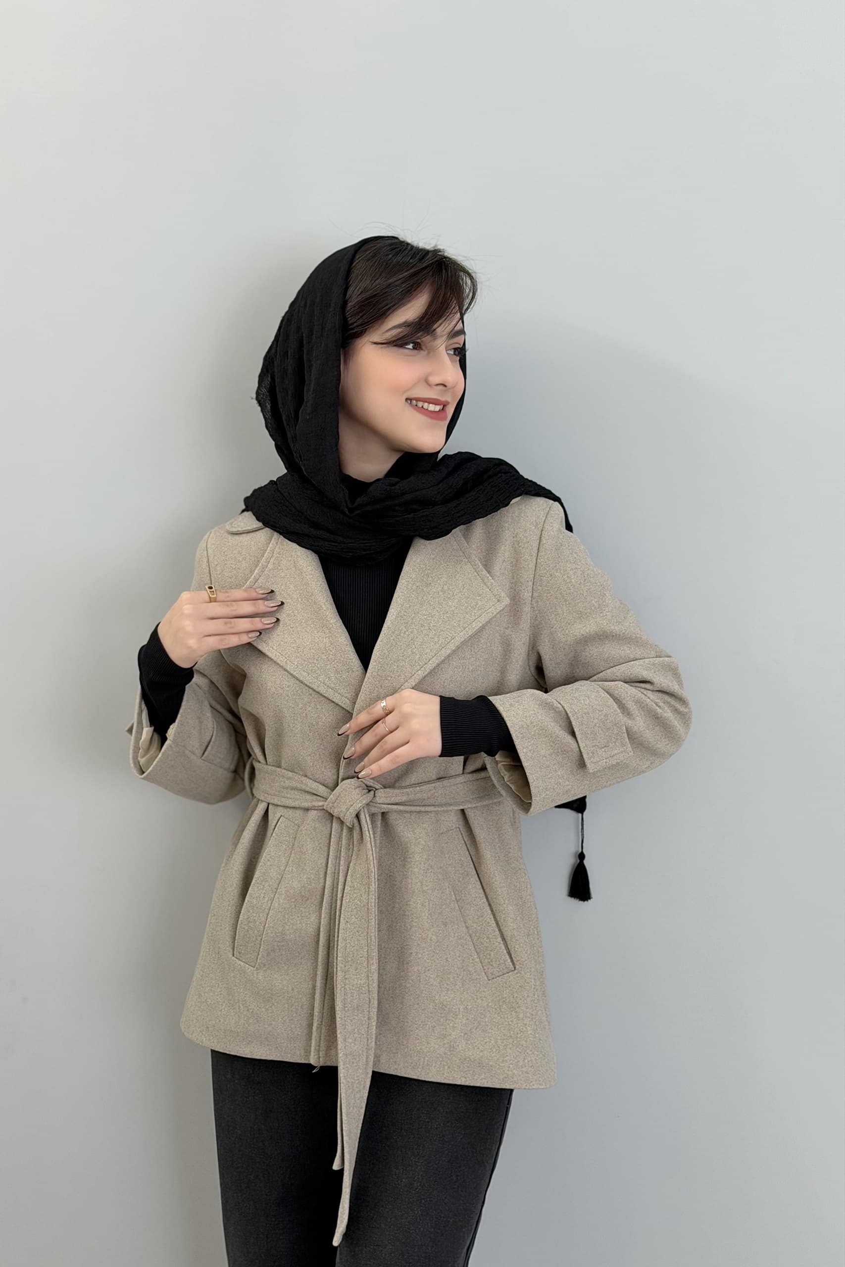 کت فوتر زنانه مدل یقه انگلیسی — تصویر ۲