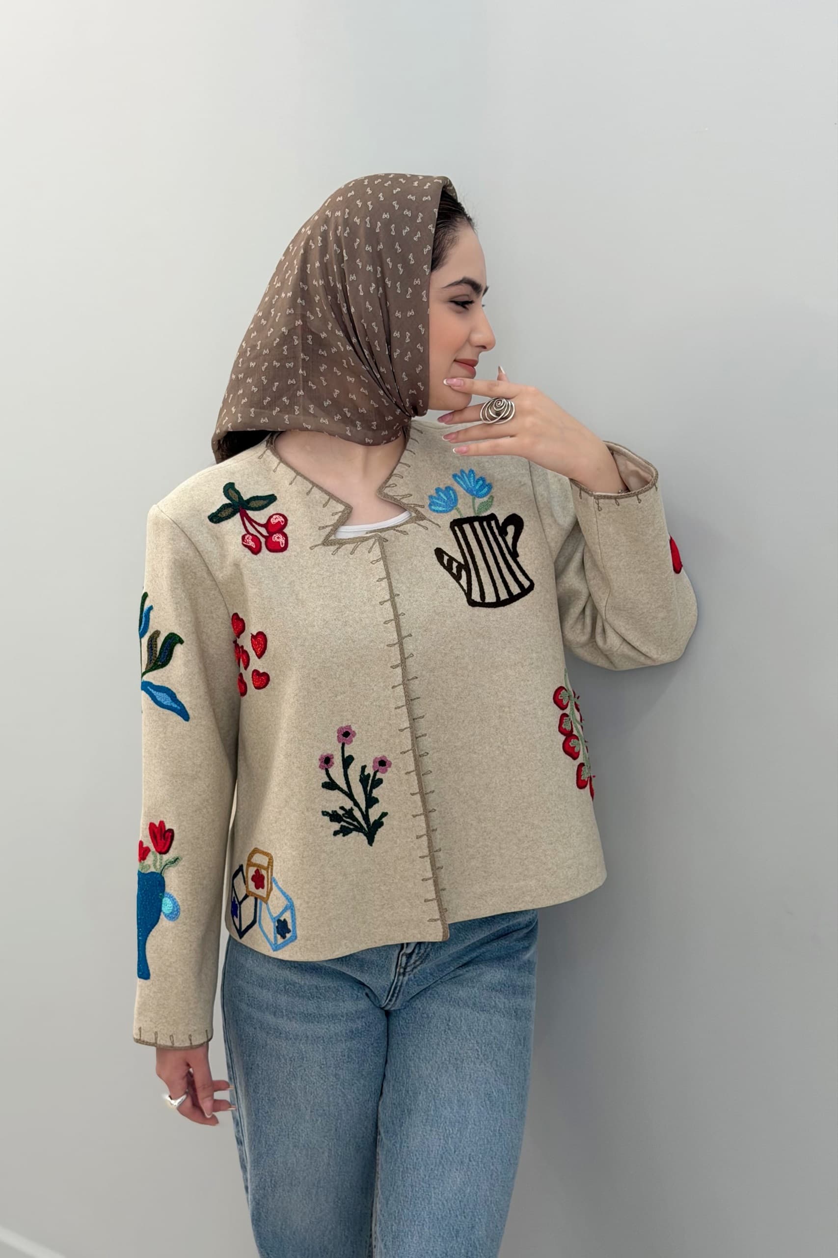 کت فوتر گلدوزی — تصویر ۴