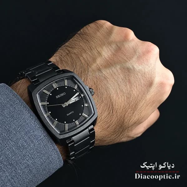 ساعت مچی مردانه برند سیکو مدل DO1328 دو تقویم مربعی — تصویر ۹