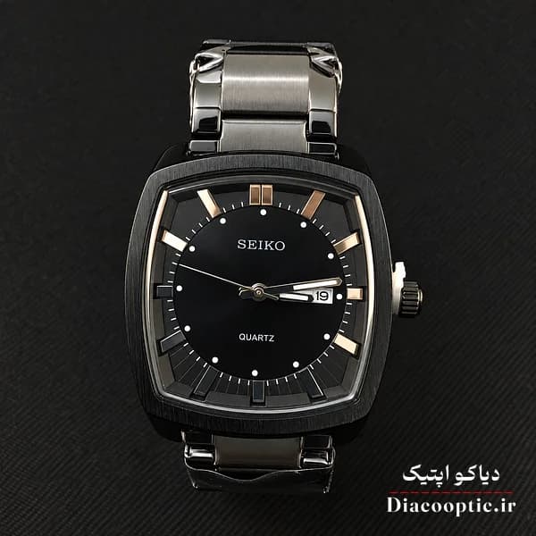 ساعت مچی مردانه برند سیکو مدل DO1328 دو تقویم مربعی — تصویر ۳