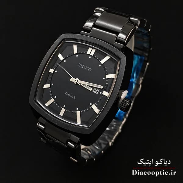 ساعت مچی مردانه برند سیکو مدل DO1328 دو تقویم مربعی — تصویر ۴