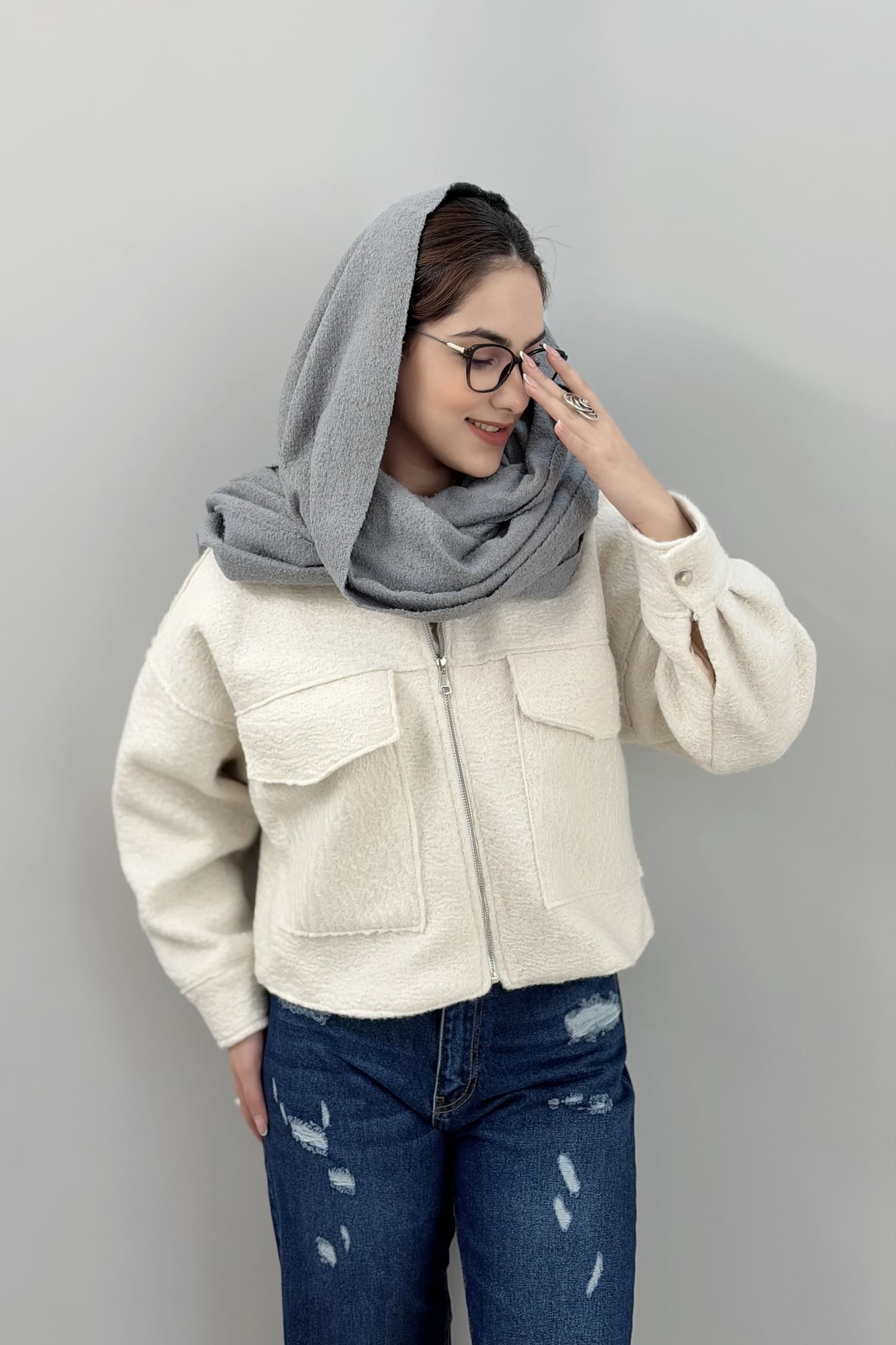 بامبر زمستانه زنانه طرح زارا — تصویر ۴