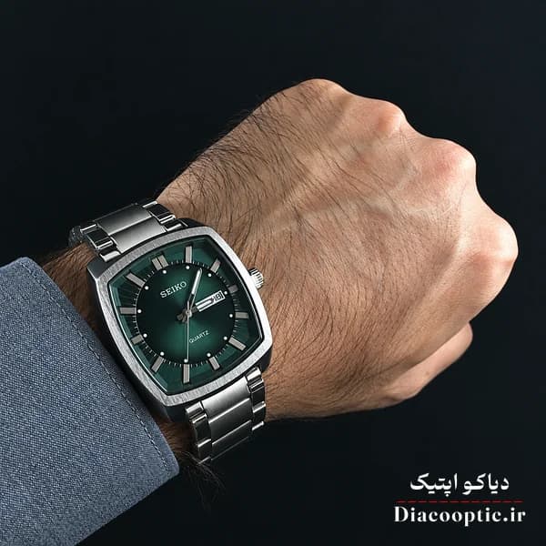 ساعت مچی مردانه برند سیکو مدل DO1331 دو تقویم مربعی — تصویر ۹