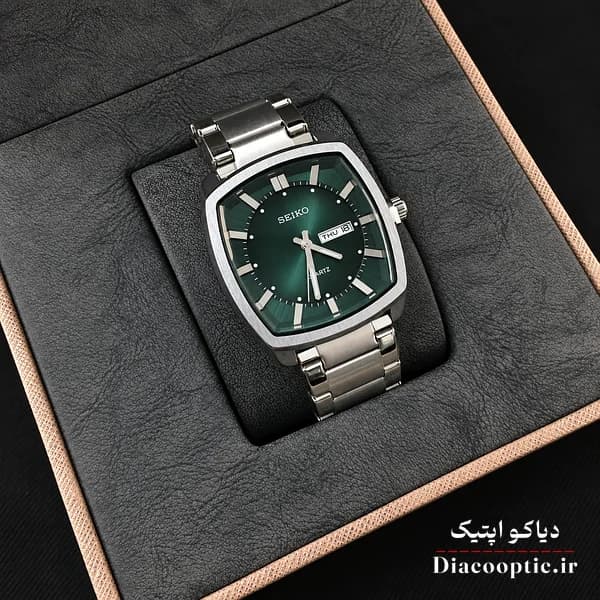 ساعت مچی مردانه برند سیکو مدل DO1331 دو تقویم مربعی — تصویر ۸