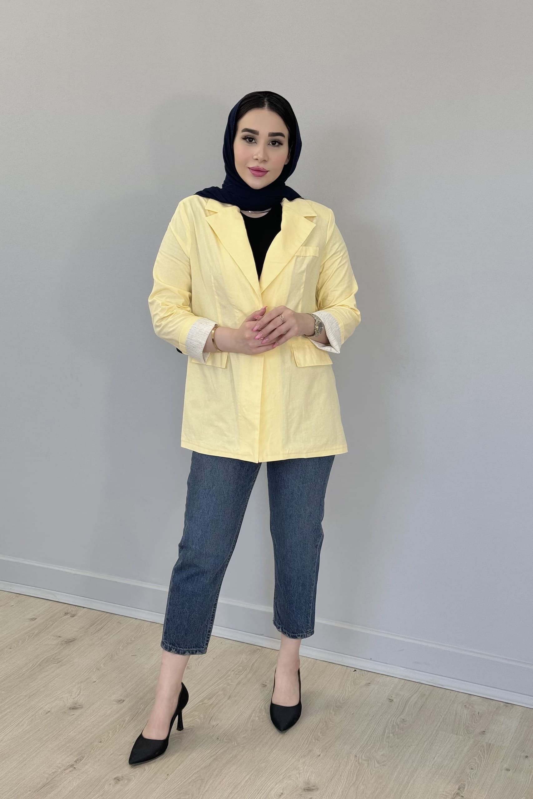 کت زنانه لینن کد 04 — تصویر ۷