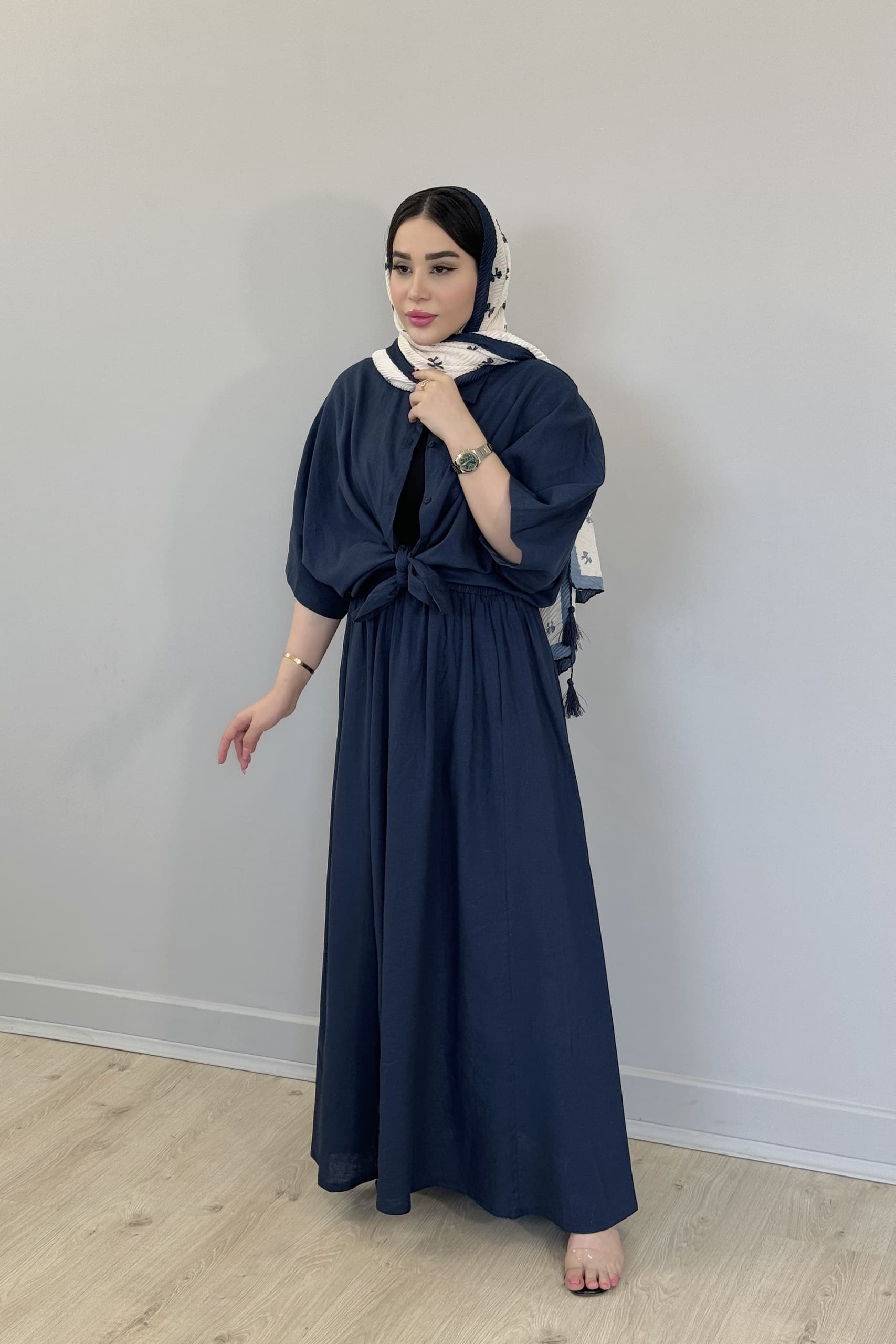 ست شومیز و دامن لینن — تصویر ۲