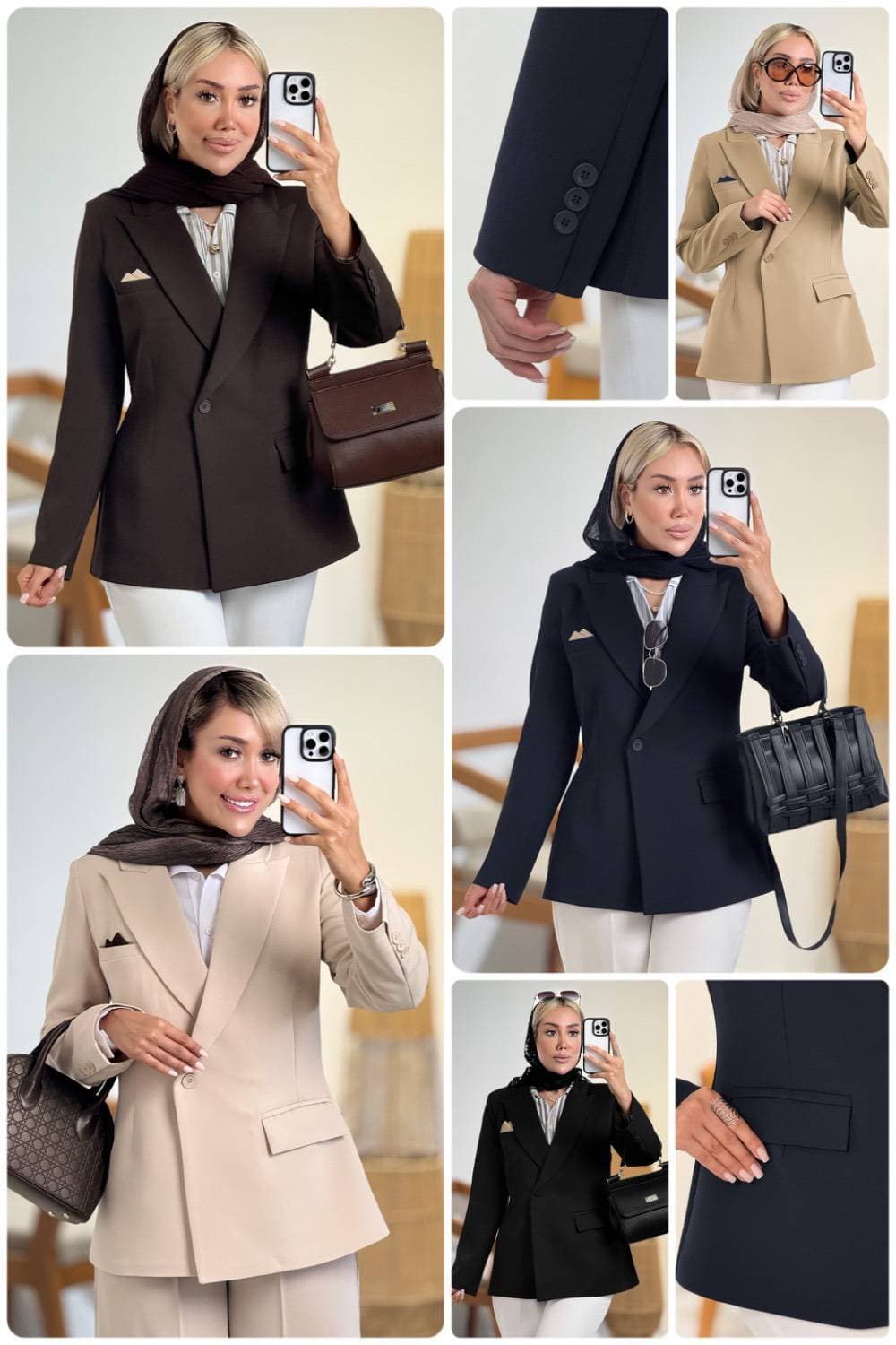 کت کرپ مازراتی مدل پنار کد SKU3044CO — تصویر ۳
