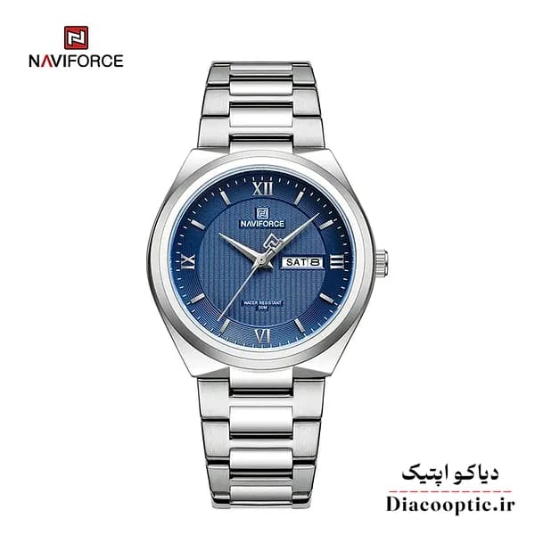 ساعت مچی مردانه برند نیوی فورس مدل naviforce 8030 استیل