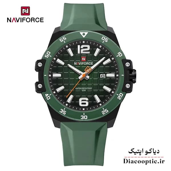 ساعت مچی مردانه موتور ژاپن برند نیوی فورس مدل NF 7122 بند رابر — تصویر ۲