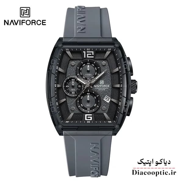 ساعت مچی مردانه برند نیوی فورس سه موتور مدل NF 6101 بند رابر