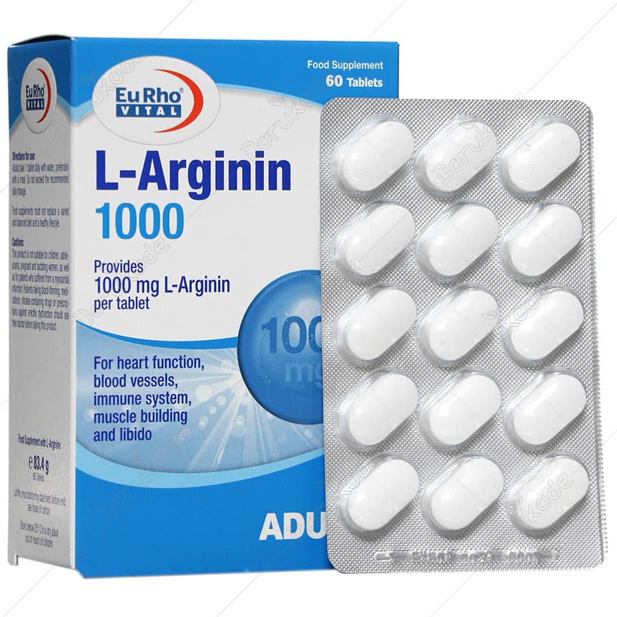 قرص ال آرژینین 1000 بلیستر یوروویتال
