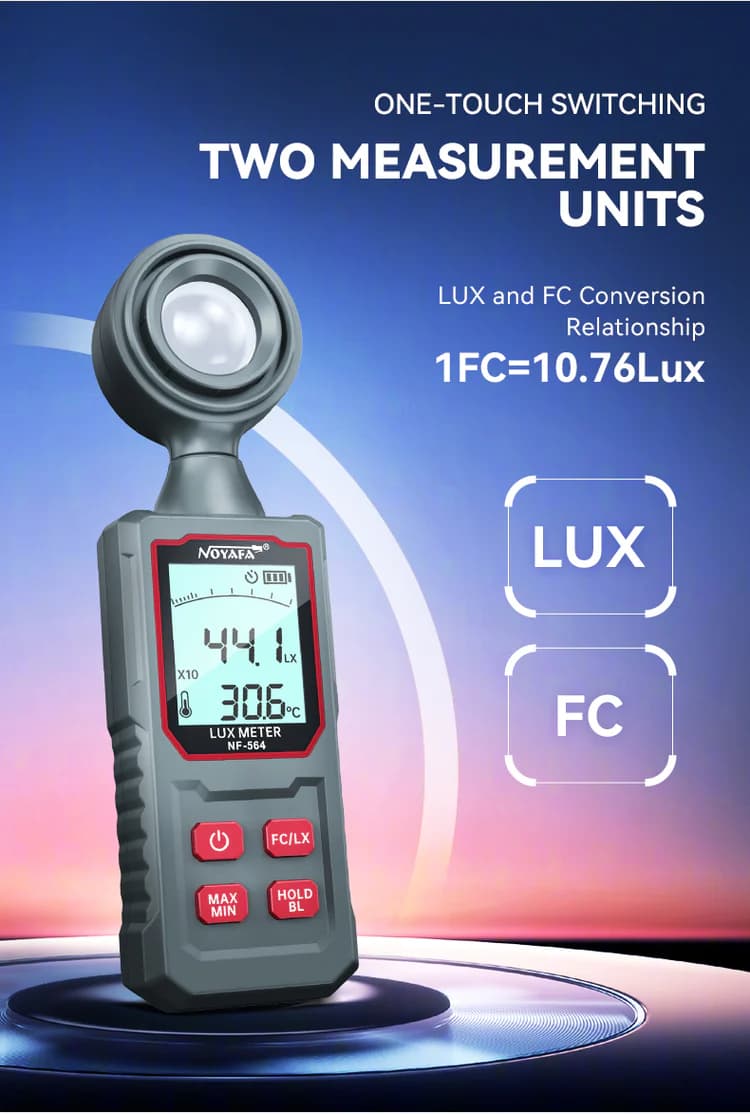لوکس متر و نورسنج دیجیتال نویافا مدل NF-564