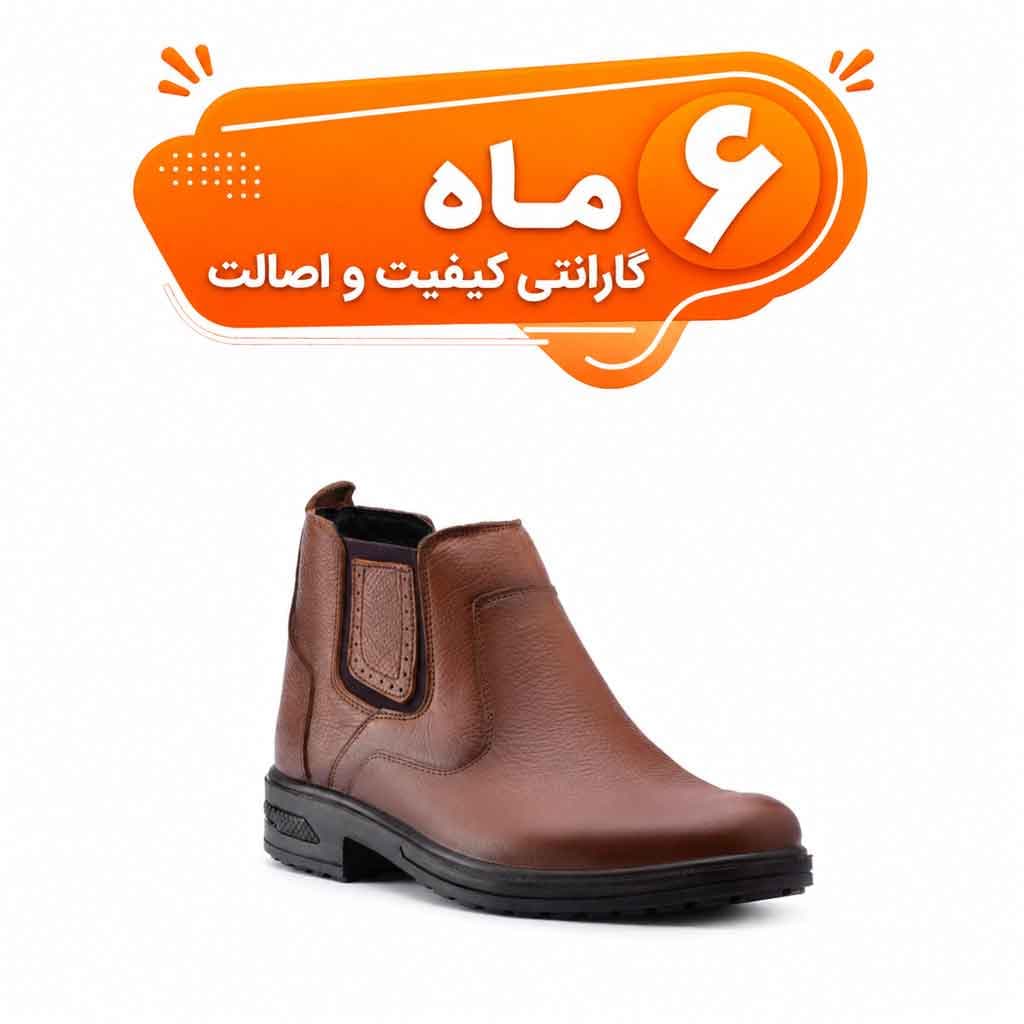 بوت چرم مردانه مدل هامبورگ – چرم طبیعی