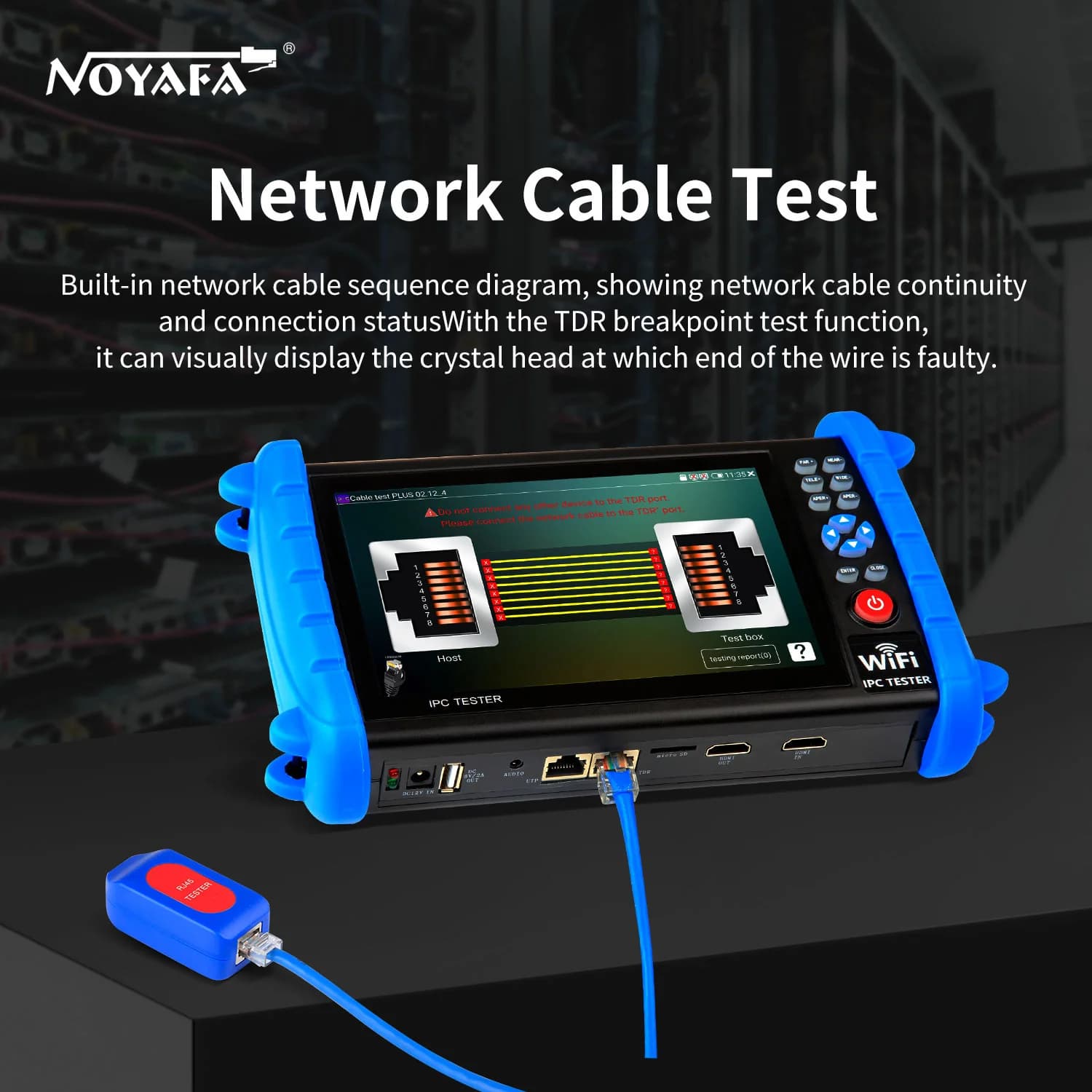 تستر دوربین مداربسته و شبکه نویافا مدل NOYAFA NF-IPC722ATCHS — تصویر ۳