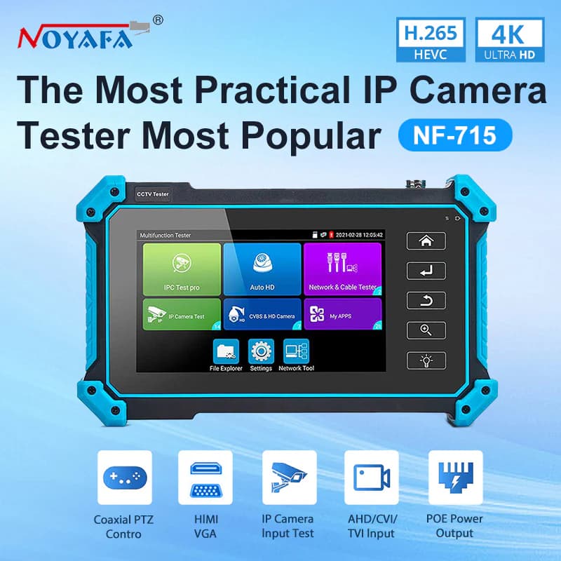 تستر دوربین مداربسته و شبکه نویافا مدل NOYAFA NF-IPC715 — تصویر ۲