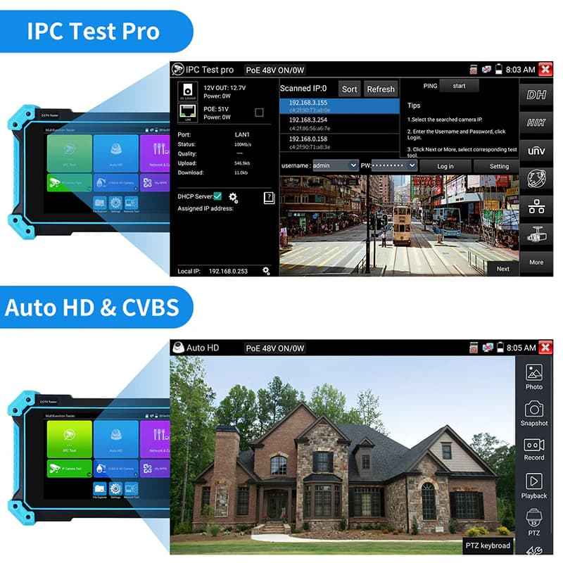 تستر دوربین مداربسته و شبکه نویافا مدل NOYAFA NF-IPC715 — تصویر ۴