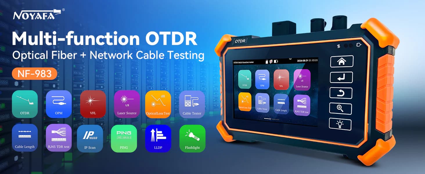 تستر فیبر نوری حرفه‌ای نویافا مدل NOYAFA NF-983 Multi-Function OTDR — تصویر ۷