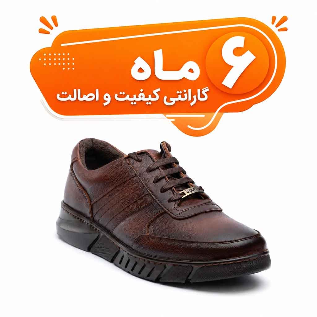 کفش چرم مردانه اسپرت مدل اکتیو – چرم طبیعی