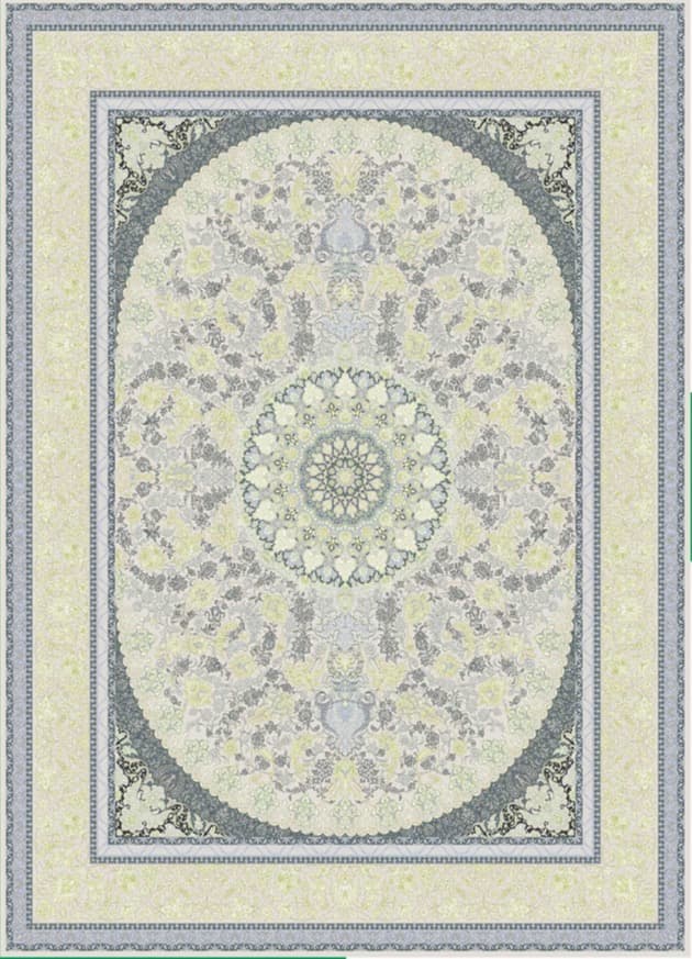 فرش 1200 شانه کد 2007 کرم