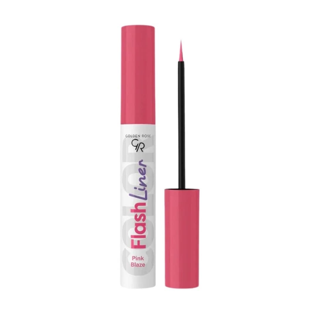 خط چشم رنگی گلدن رز شماره 105 مدل Pink Blaze سری Flash Liner رنگ صورتی 3.5 میلی لیتر