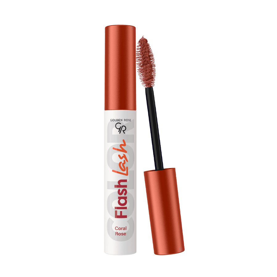 ریمل رنگی گلدن رز شماره 06 مدل Coral Rose سری Flash Lash رنگ قرمز مرجانی 9 میلی لیتر