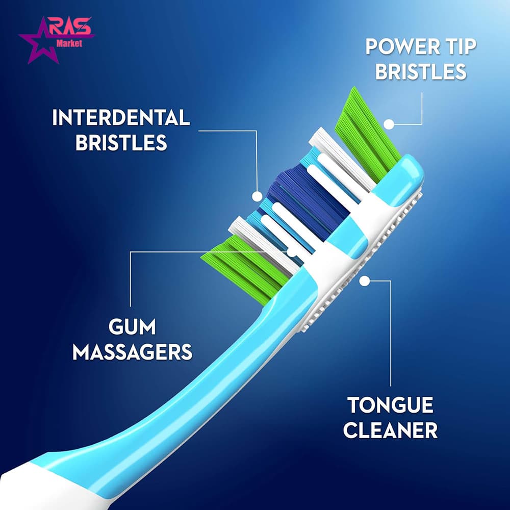 مسواک اورال بی مدل Complete 5 Way Clean با برس متوسط بسته یک عددی — تصویر ۳