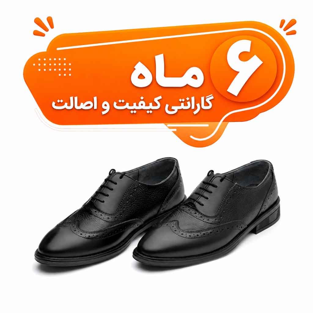 کفش چرم مردانه مجلسی مدل وگا – چرم طبیعی