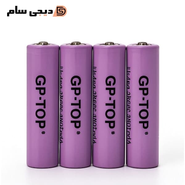 پک 4 عددی باتری لیتیومی جی پی تاپ مدل JH ظرفیت 3000 میلی امپر
